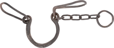 HEAVY FORGED IRON SLAVE LEG SHACKLE SOUTH CAROLINA - Fagan Arms