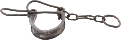 HEAVY FORGED IRON SLAVE LEG SHACKLE SOUTH CAROLINA - Fagan Arms