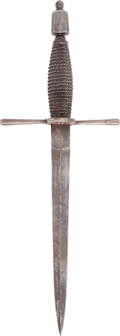 GOOD ANTIQUE OR VINTAGE GERMAN LEFT HAND DAGGER OF 1580-1600 - Fagan Arms