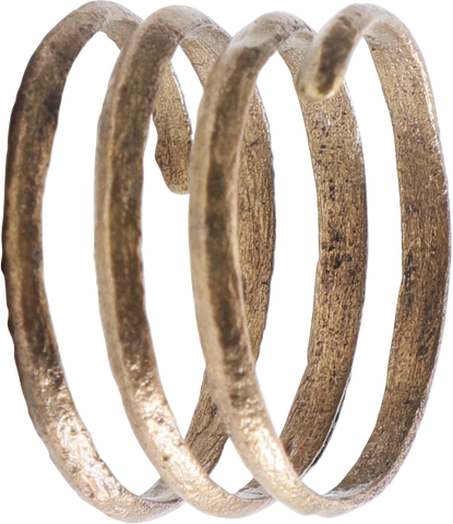 FINE VIKING COIL RING 850-1050 AD, SIZE 9 ½ - The History Gift Store