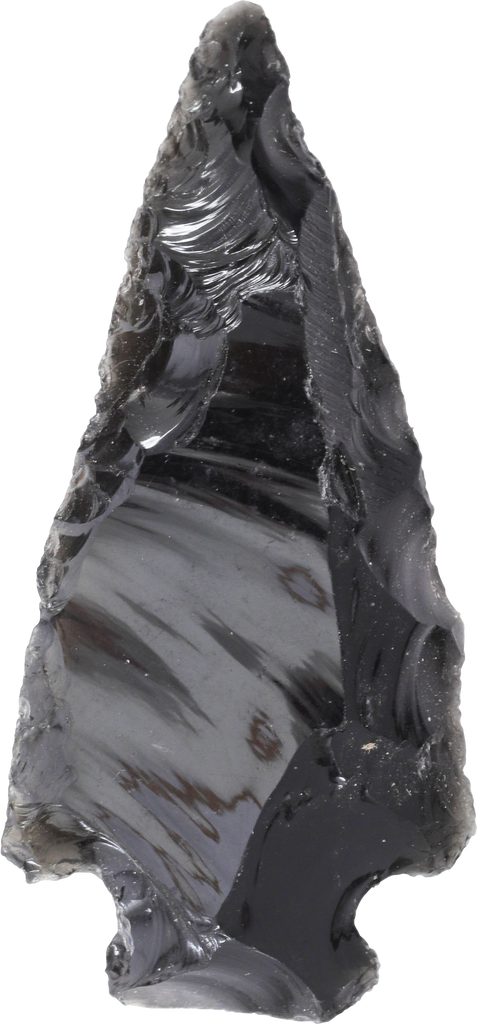 FINE PRE-COLUMBIAN OBSIDIAN ARROWHEAD - The History Gift Store