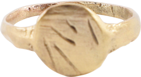 ROMAN SIGNET RING, 100-450AD, SIZE 7 ¾ - The History Gift Store