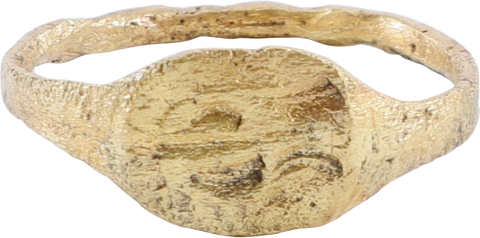ROMAN SIGNET RING, 2ND-5TH CENTURY AD, SIZE 8 3/4 - Fagan Arms