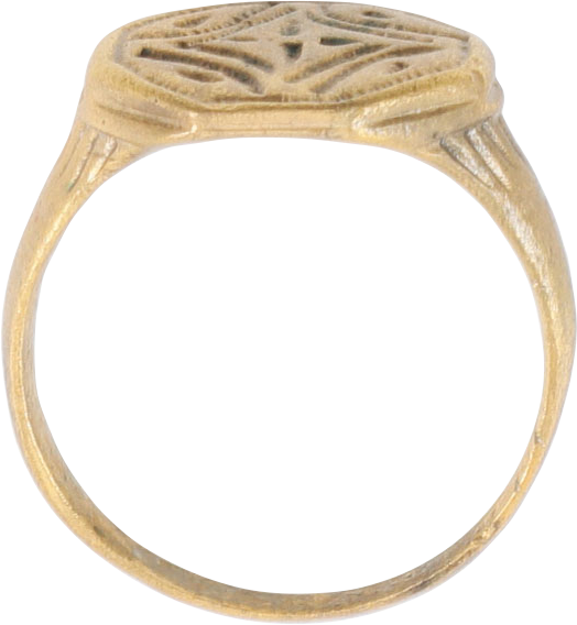 EARLY EUROPEAN CHRISTIAN RING, 5th-9th CENTURY AD, SIZE 7 - The History Gift Store