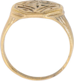 EARLY EUROPEAN CHRISTIAN RING, 5th-9th CENTURY AD, SIZE 7 - The History Gift Store