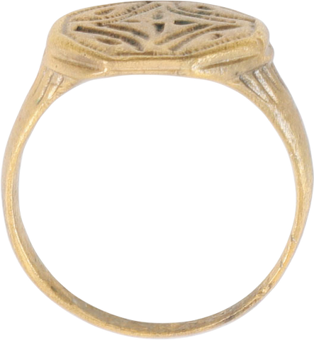 EARLY EUROPEAN CHRISTIAN RING, 5th-9th CENTURY AD, SIZE 7 - The History Gift Store