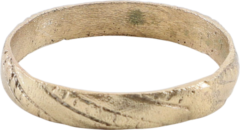 MEDIEVAL EUROPEAN WEDDING RING, 15TH CENTURY, SIZE 11 - The History Gift Store