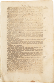 ACTUAL PAGE PRINTED BY BENJAMIN FRANKLIN IN 1752 - Fagan Arms