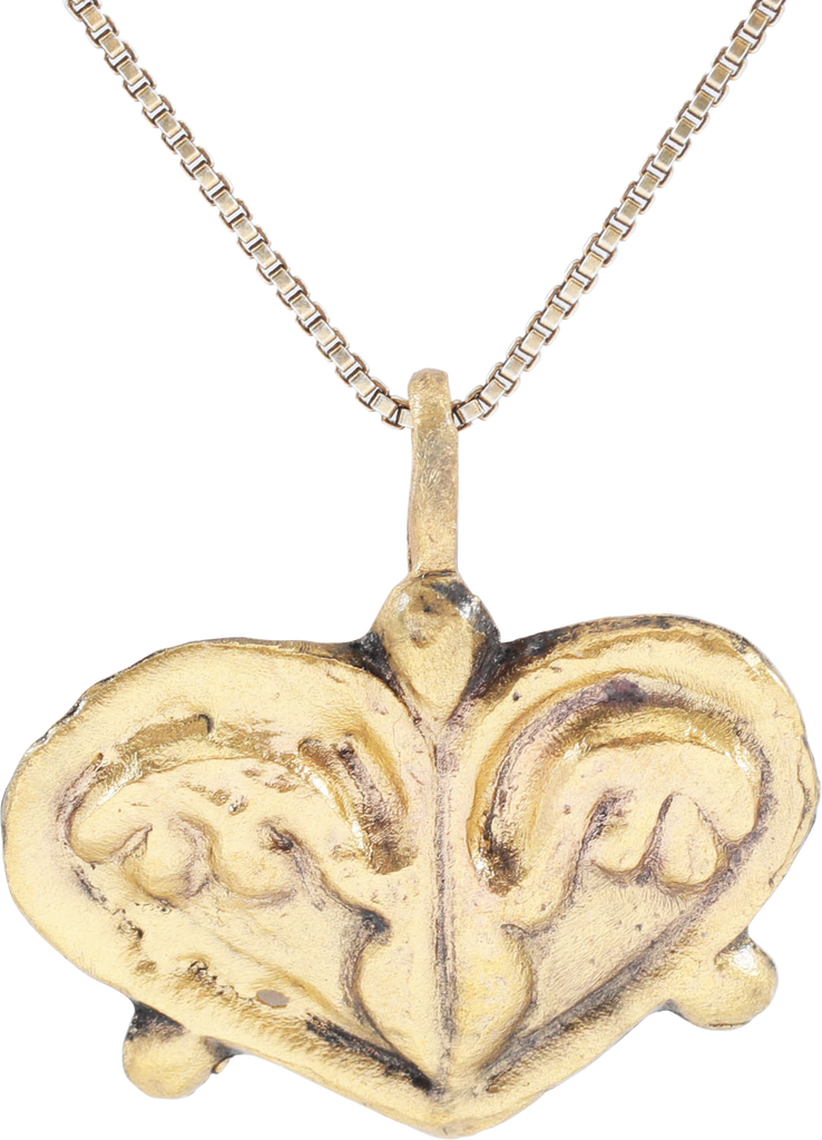 ANCIENT VIKING HEART PENDANT NECKLACE, 866-1067 AD - The History Gift Store