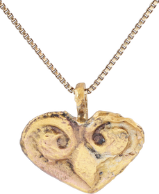SCANDINAVIAN HEART PENDANT NECKLACE, 11TH-12TH CENTURY AD - The History Gift Store