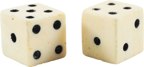 REVOLUTIONARY WAR BONE DICE - The History Gift Store