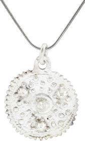 MEDIEVAL CHRISTIAN WHEEL OF FORTUNE AMULET NECKLACE 6TH-10TH CENTURY AD - Fagan Arms