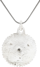 MEDIEVAL CHRISTIAN WHEEL OF FORTUNE AMULET NECKLACE 6TH-10TH CENTURY AD - Fagan Arms