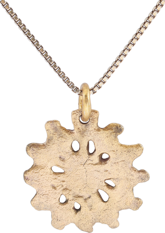 ROMAN WHEEL OF FORTUNE AMULET NECKLACE, 3RD-6TH CENTURY AD - The History Gift Store