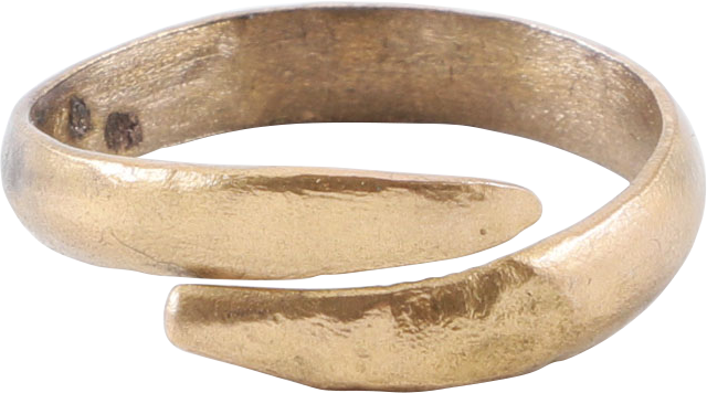 ANCIENT VIKING COIL RING, C.850-1050 AD, SIZE 9 ¼ - The History Gift Store