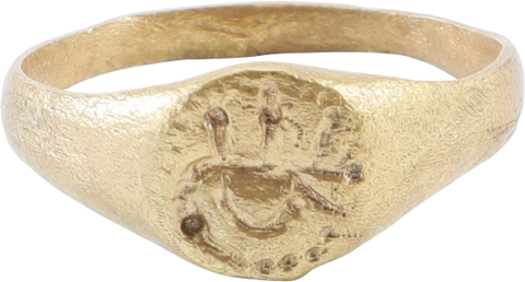 ROMAN SIGNET RING, 2ND-5TH CENTURY AD, SIZE 8 - Fagan Arms