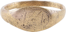 ROMAN SIGNET RING, 2ND-5TH CENTURY AD, SIZE 8 ¾ - The History Gift Store