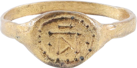 MEDIEVAL/BYZANTINE WOMAN’S RING C.600-900 AD, SIZE 8 ¼ - Fagan Arms