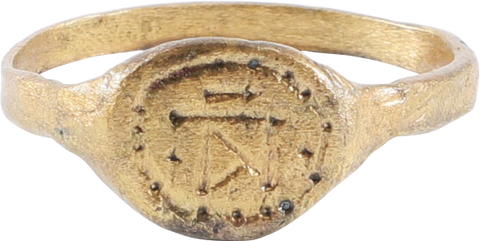 MEDIEVAL/BYZANTINE WOMAN’S RING C.600-900 AD, SIZE 8 ¼ - Fagan Arms