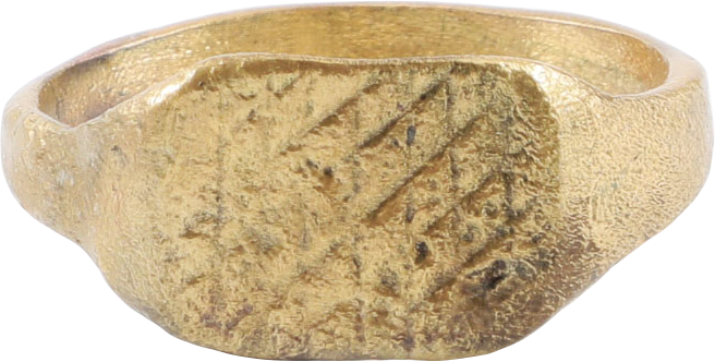 MEDIEVAL BYZANTINE RING C.400-700 AD, SIZE 12 - Fagan Arms