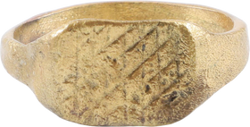MEDIEVAL BYZANTINE RING C.400-700 AD, SIZE 12 - Fagan Arms