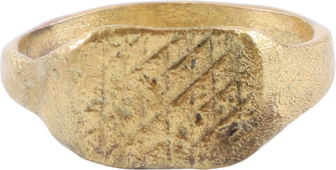 MEDIEVAL BYZANTINE RING C.400-700 AD, SIZE 12 - Fagan Arms