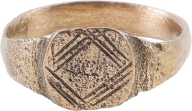 MEDIEVAL EUROPEAN RING, 500-800 AD, SIZE 10 ½ - The History Gift Store
