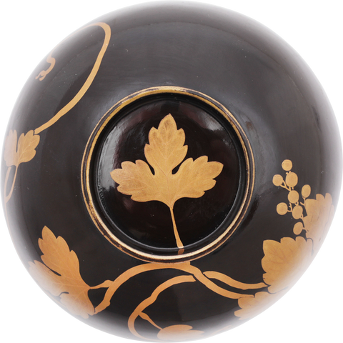 FINE JAPANESE LACQUERED BOWL AND COVER, OWAN - Fagan Arms