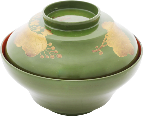 FINE JAPANESE LACQUERED BOWL AND COVER, OWAN, MEIJI PERIOD - The History Gift Store
