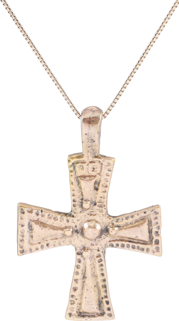 BYZANTINE CROSS PENDANT NECKLACE 6TH-8TH CENTURY AD - Fagan Arms