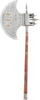 EXTRAORDINARY INDIAN BATTLE AXE, 19TH CENTURY - Fagan Arms