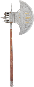 EXTRAORDINARY INDIAN BATTLE AXE, 19TH CENTURY - Fagan Arms