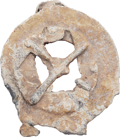 ROMAN LEAD BURIAL MIRROR 1ST-3RD CENTURY AD - Fagan Arms