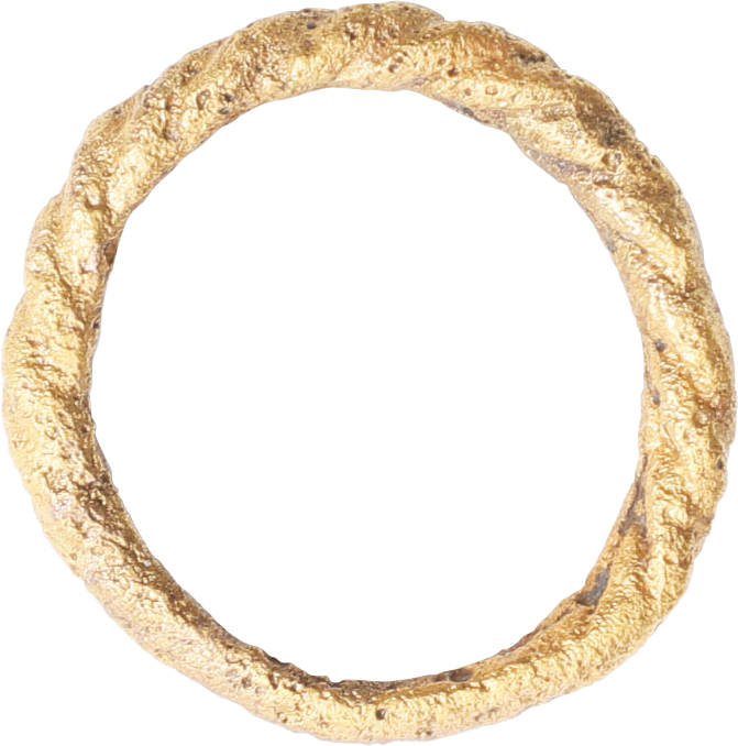 VIKING ROPED OR TWIST WEDDING RING, 866-1067 AD, SIZE 7 ¾ - Fagan Arms