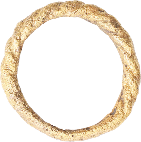 VIKING ROPED OR TWIST WEDDING RING, 866-1067 AD, SIZE 7 ¾ - Fagan Arms