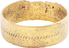 ANCIENT VIKING WEDDING RING, 9TH-11TH CENTURY AD, SIZE 8 ¼ - Fagan Arms