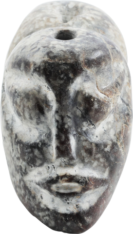 OLMEC PRECOLUMBIAN STONE JANUS PENDANT 1150-550 BC - Fagan Arms
