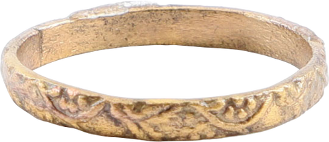 EUROPEAN WEDDING RING, 17TH-18TH CENTURY, FRENCH/FLEMISH, SIZE 6 ¼ - Fagan Arms