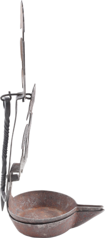 FINE PENNSYLVANIA DOUBLE BETTY LAMP 18TH-EARLY 19TH CENTURY - Fagan Arms