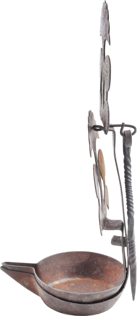 FINE PENNSYLVANIA DOUBLE BETTY LAMP 18TH-EARLY 19TH CENTURY - Fagan Arms