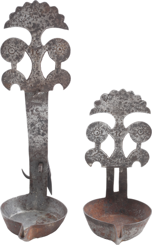 FINE PENNSYLVANIA DOUBLE BETTY LAMP 18TH-EARLY 19TH CENTURY - Fagan Arms