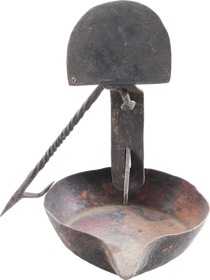 COLONIAL AMERICAN GREASE LAMP, 17TH-18TH CENTURY - Fagan Arms