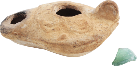 ROMAN/BYZANTINE TERRA COTTA OIL LAMP C.4TH-7TH CENTURY AD - Fagan Arms