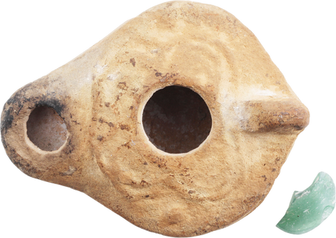 ROMAN/BYZANTINE TERRA COTTA OIL LAMP C.4TH-7TH CENTURY AD - Fagan Arms
