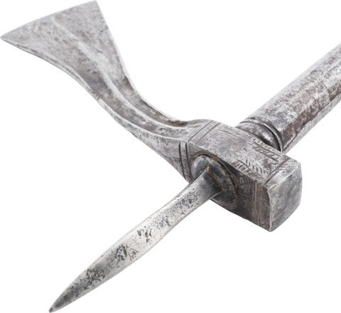 RARE MOGHUL BATTLE AXE 17TH-EARLY 18TH CENTURY - Fagan Arms