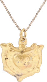 FINE VIKING HEART PENDANT NECKLACE, 900-1000 AD - Fagan Arms