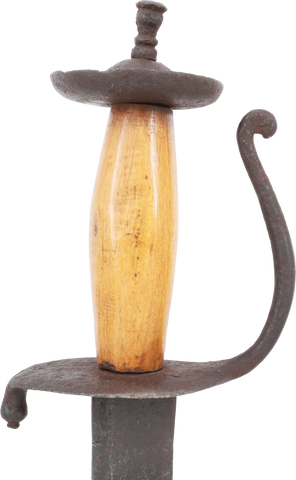 RARE 18TH CENTURY INDONESIAN SHORT SWORD HANGER - Fagan Arms