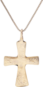 BYZANTINE CROSS PENDANT NECKLACE 6TH-8TH CENTURY AD - Fagan Arms