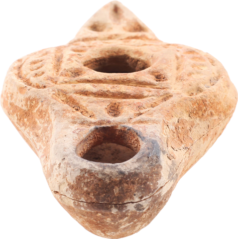 RARE VARIANT ROMAN OIL LAMP C.200-500 AD - Fagan Arms