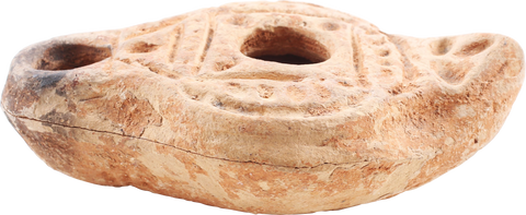 RARE VARIANT ROMAN OIL LAMP C.200-500 AD - Fagan Arms